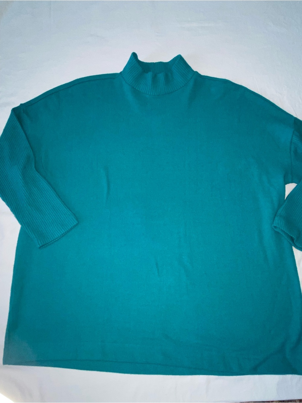 LOFT Teal Turtleneck Sweater
